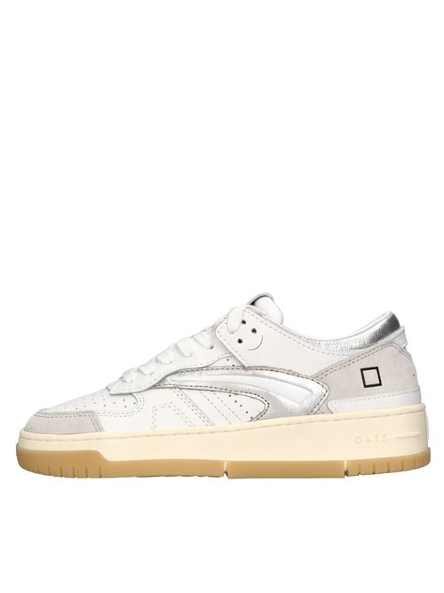 Leather trainers D.A.T.E. | TORNEO CLASSICBIANCO-ARGENTO